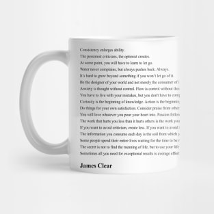 James Clear Quotes Mug